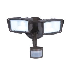 Motion Activated Energy Star LED 2-Head Floodlight Outdoor Security Light
