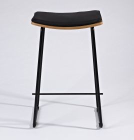 Zoe Counter Stool w/ Leather Cushion (Color: Â Material)