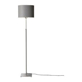 Modern Floor Light with Round Grey Lamp Shade