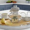 Borosilicate Glass Stovetop Safe Teapot with Glass Tea Infuser