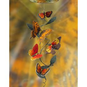 Solar Powered No Wind Required Realistic Fabric Butterflies Spinning Vine
