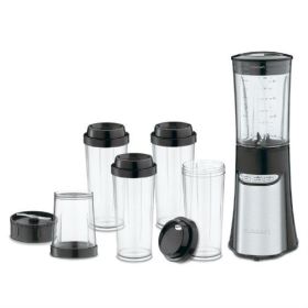 15-Piece Compact Portable Personal Blender Food Chopper in Black