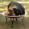 Classic 30-inch Copper Fire Pit with Dome Screen