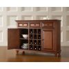 Classic Cherry Wood Finish Dining Room Sideboard Buffet with Wine Storage