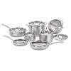 12-Piece Stainless Steel Professional Oven Safe Cookware Set