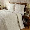 Full size 100-Percent Cotton Chenille Bedspread in Ivory