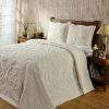 Full size 100-Percent Cotton Chenille Bedspread in Ivory