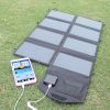 52-Watt 24V Dual Output Folding Solar Panel Battery Charger for Phone Tablet