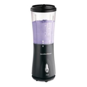 Personal Smoothie Blender with Travel Lid in Black by Hamilton Beach