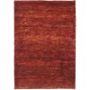 Hand-knotted Vegetable Dye Solo Rust Hemp Rug (8' x 10')