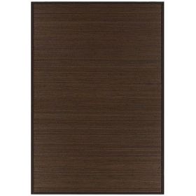 Brown Hand-Woven Bamboo Area Rug (8' x 10')