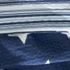 King Navy Stars And Stripes At Night Quilt Coverlet Bedspread Set