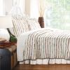 King 100% Cotton 3-Piece Oversized Quilt Set with Ruffle Stripes