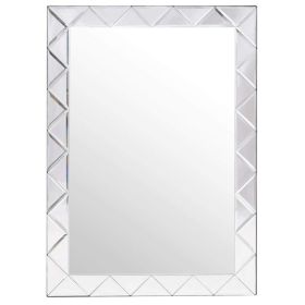 Modern Rectangle 30 x 21 inch Beveled Bathroom Wall Mirror