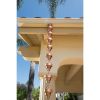 Pure Copper 8.5 Ft Rain Chain Stepped Cups Rainwater Downspout