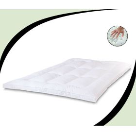 Queen size 2.5-inch Thick Mattress Topper with Memory Foam and Fiber Fill