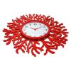 Red Coral Reef Modern Wall Clock Ocean Beach Theme - 22-inch Diameter