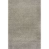 Gray 6' x 9' Flat Woven Hand Made Wool/Cotton Gray Area Rug