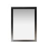 Modern 22-inch x 30-inch Bathroom Vanity Wall Mirror with Black Wood Frame