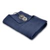 Twin size Quilted Fleece Heated Electric Blanket in Blue Lagoon
