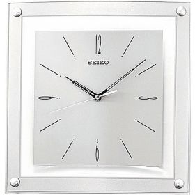 Contemporary 12.25-inch Square Quiet Analog Wall Clock