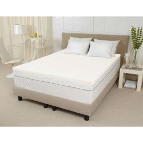 King size 3-inch Thick Ventilated Memory Foam Mattress Topper