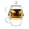 3-Piece Glass Teapot Set with Infuser and Tea Cup