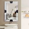Modern 31 x 23 inch Rectangle Beveled Bathroom Wall Mirror