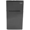 3.1 Cubic Foot Energy Star Compact Refrigerator Freezer in Black Dry Erase