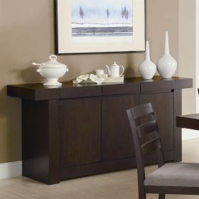 Modern Dining Room Sideboard Server Table Cabinet in Cappuccino