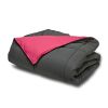 King/CAL King size 3-Piece Grey Pink Microfiber Comforter Set with 2 Shams