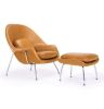 Daire Chair & Ottoman - Leather