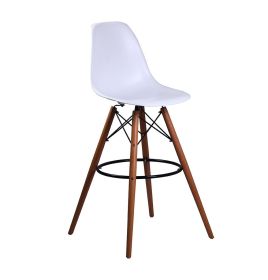 Eiffel Chair Counter Stool - Wooden Legs (Color: PP)