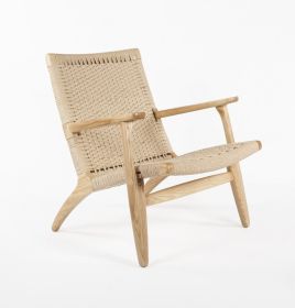 Gabriella Lounge Chair (Color: Solid Wood)
