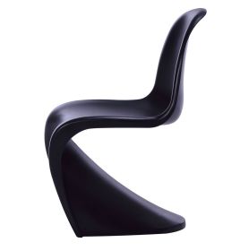S Shape Curve Mid-Century Dining Chair - ABS (Color: ABS)