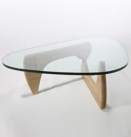 Triangle Coffee Table (Color: Solid Wood)
